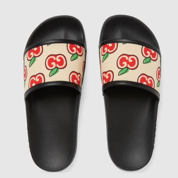 Gucci Shoes - Gucci Limited Edition Apple Slides Sandals